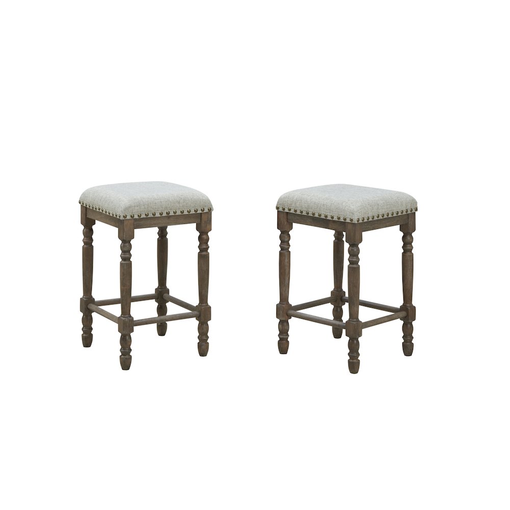 Brittany Bar Table with 4 Counter Stools - Vintage Walnut. Picture 8