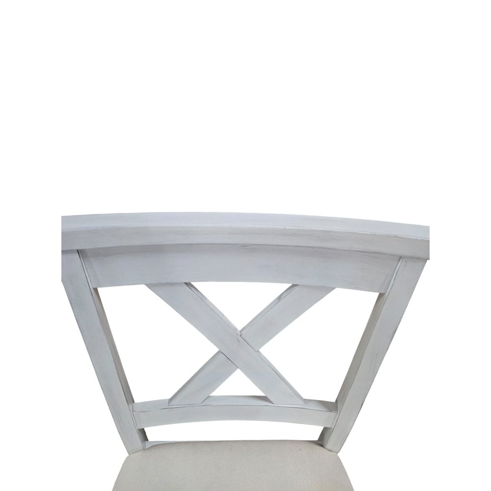 Taylor X-Back Counter Stools - Set of 2 - Antique White/White. Picture 5