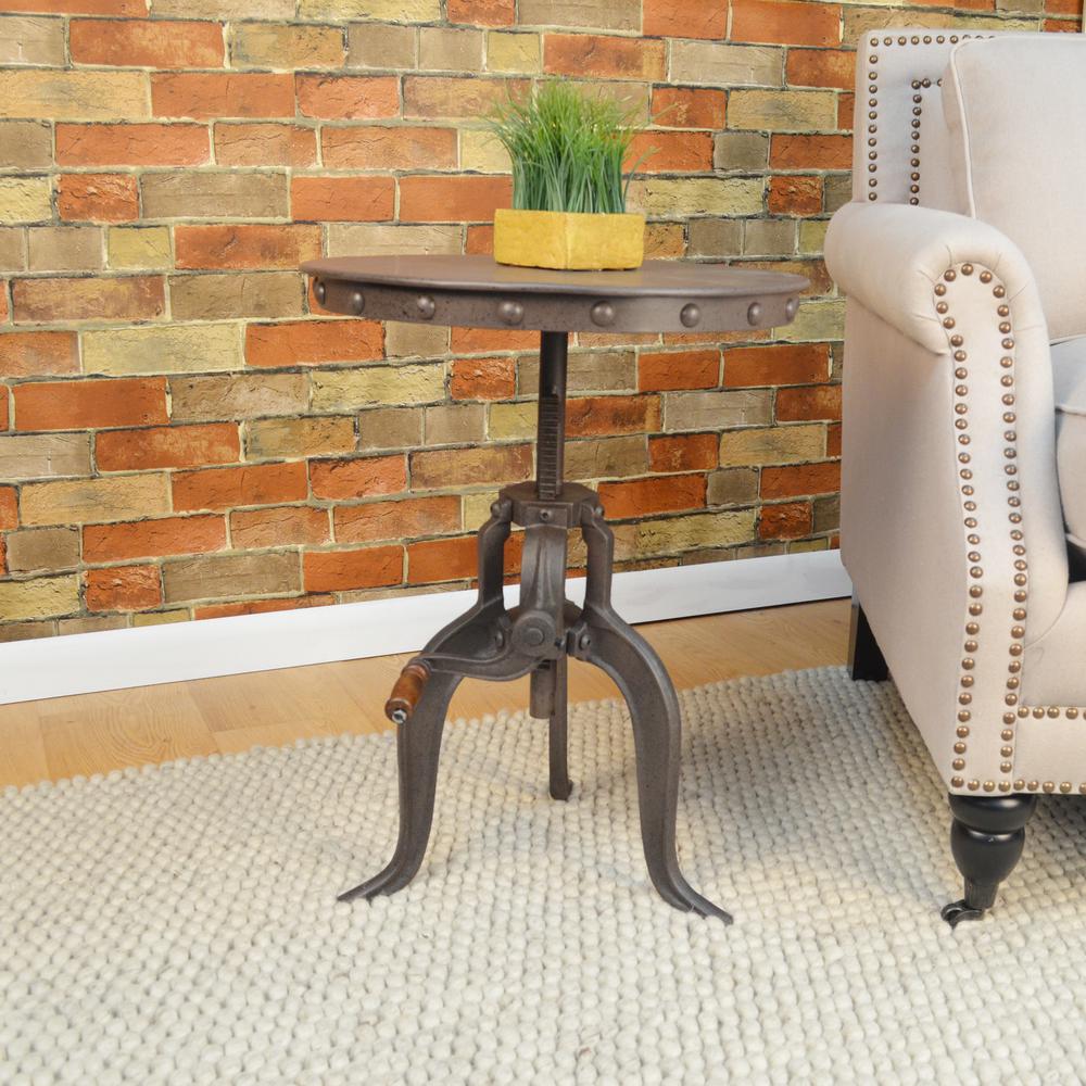 Regan Adjustable Accent Table - Industrial. Picture 5