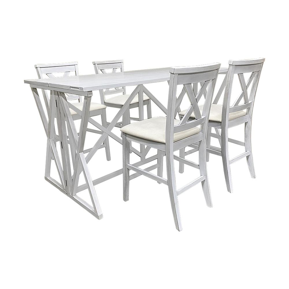 Taylor Flip Top Bar Table - Antique White. Picture 7