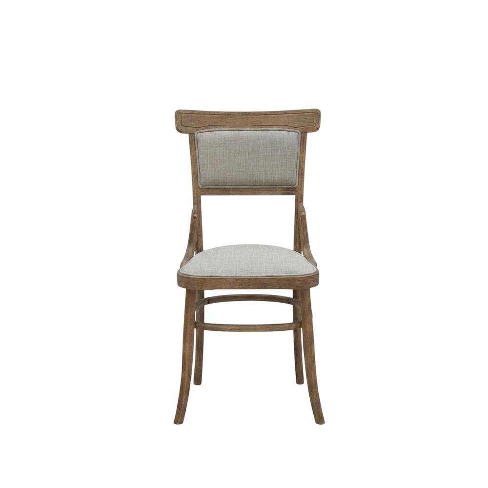 Rubberwood Linen Dining Chairs, Dining Room, Vintage Honey, Linen, Set of 2. Picture 2