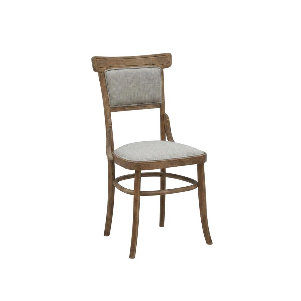 Rubberwood Linen Dining Chairs, Dining Room, Vintage Honey, Linen, Set of 2. Picture 5