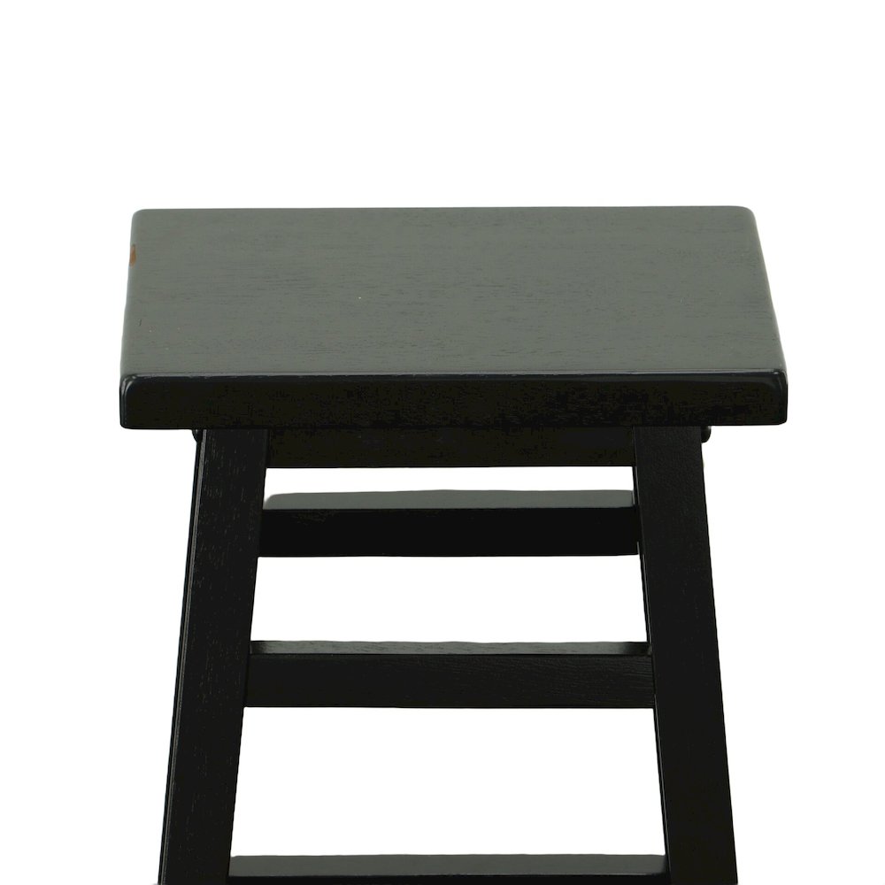 Tavern Pub Bar with 2 Counter Stools - Antique Black. Picture 7