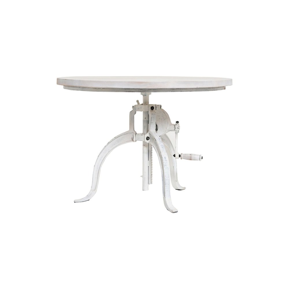 Riley Adjustable Height Rustic Coffee Table - Whitewash. Picture 2