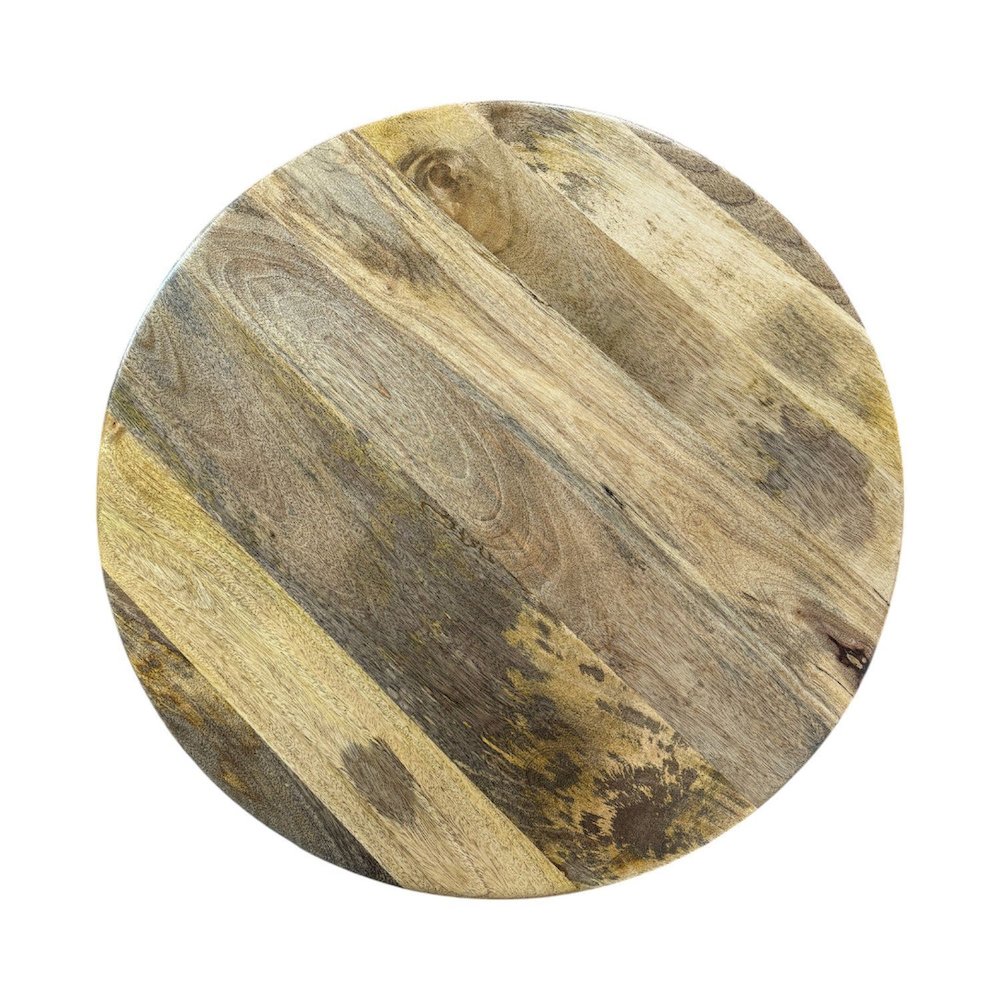 Artisan 30" Lattice Weave Mango Wood Coffee Table - Natural. Picture 5