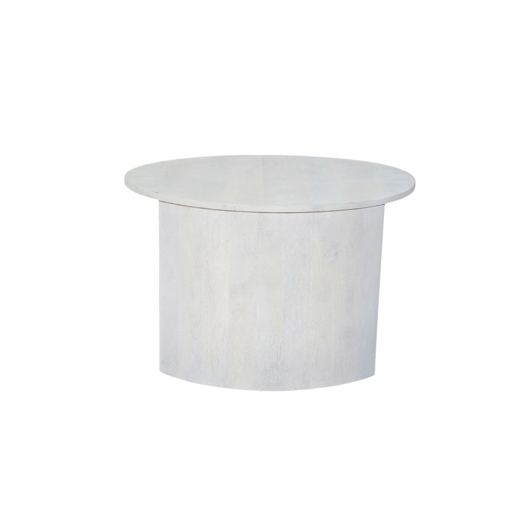 Sable 30" Round Nesting Coffee Table - Whitewash. Picture 5