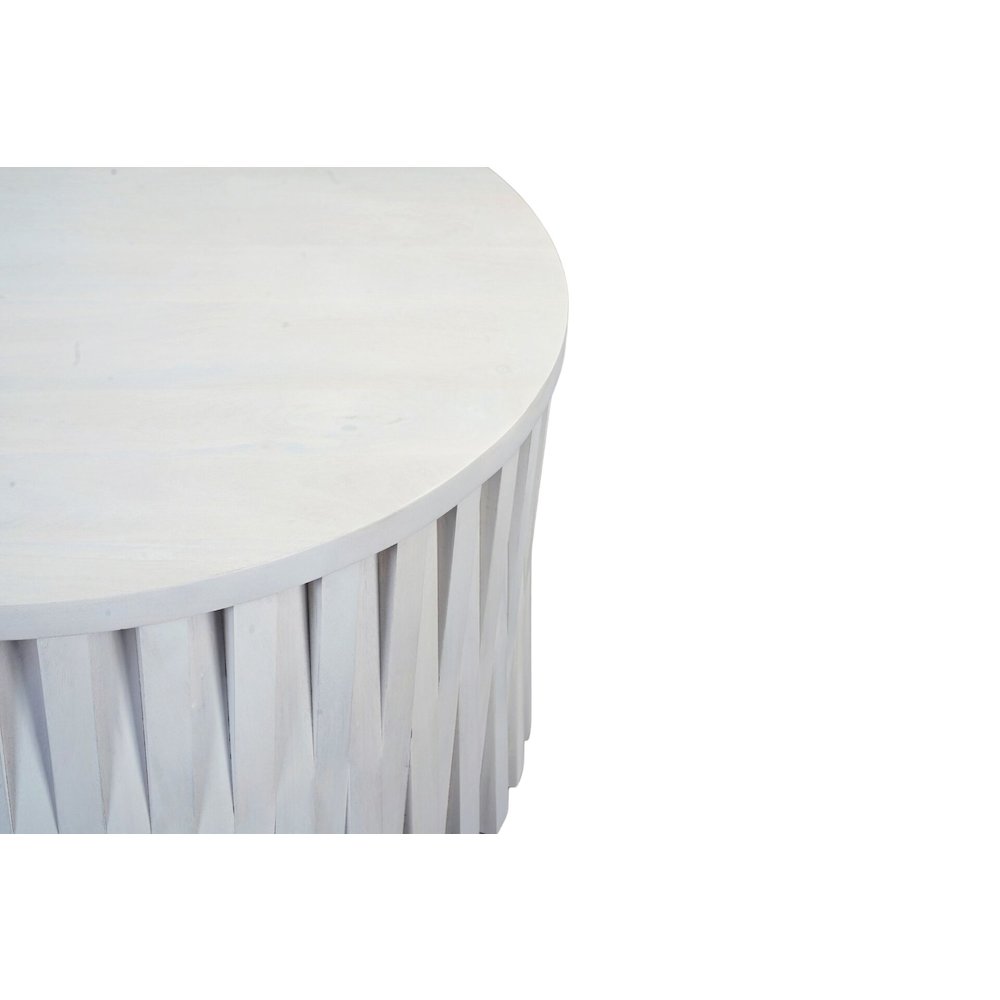 Hatteras Woven Coffee Table - Whitewash. Picture 3
