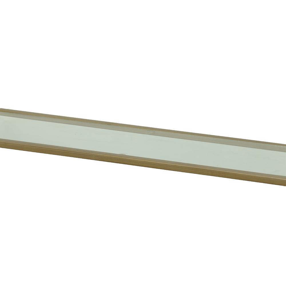 Palin Glass Top Console Table - Antique Gold. Picture 2