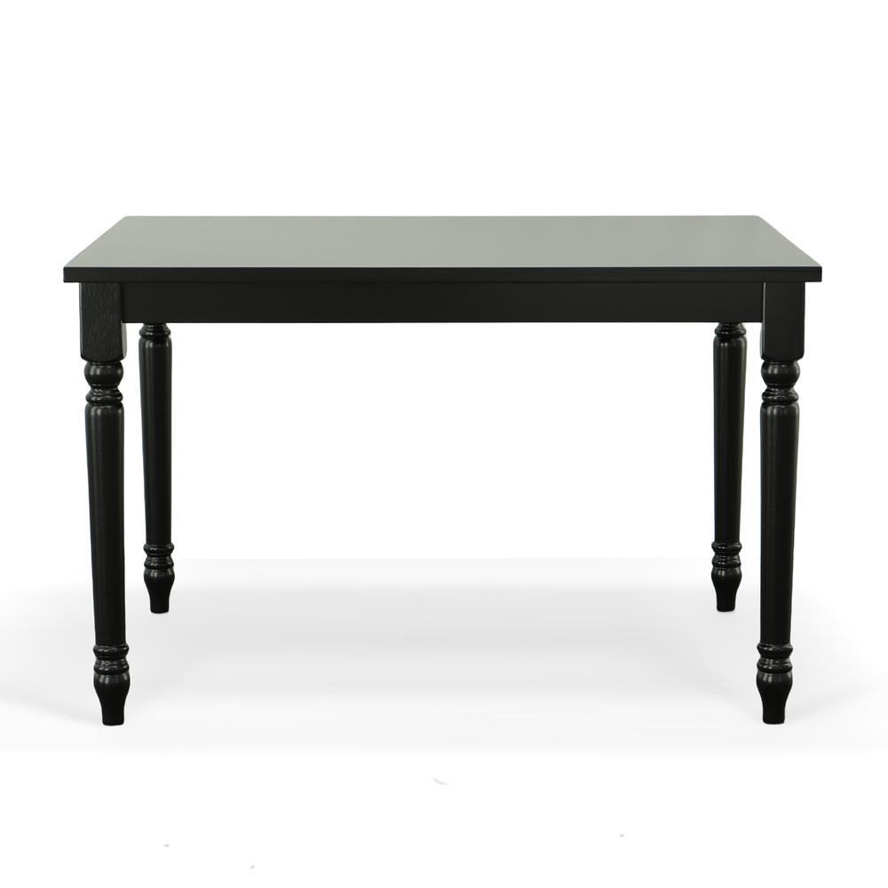 Draven Farmhouse Dining Table - Black. Picture 2