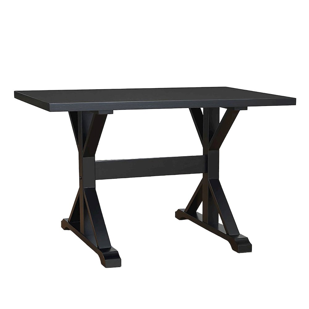 Delano Trestle Desk - Antique Black. Picture 1