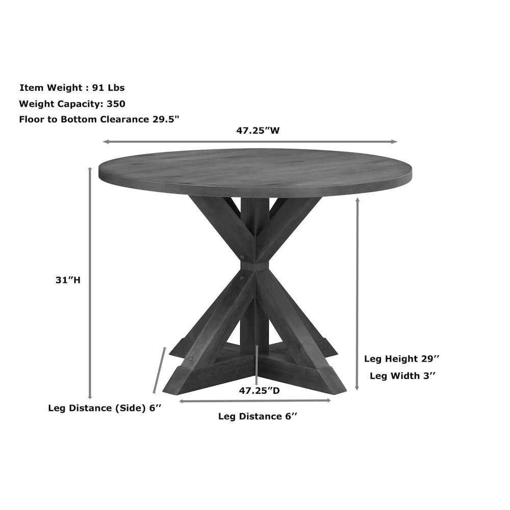 Diana Dining Table with 4 Dining Chairs - Vintage Honey. Picture 7
