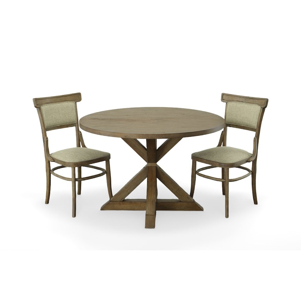 Diana Dining Table with 4 Dining Chairs - Vintage Walnut. Picture 2