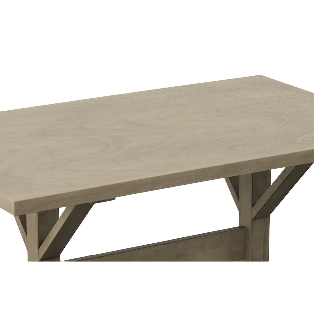 Delano Trestle Desk - Weathered Gray. Picture 2