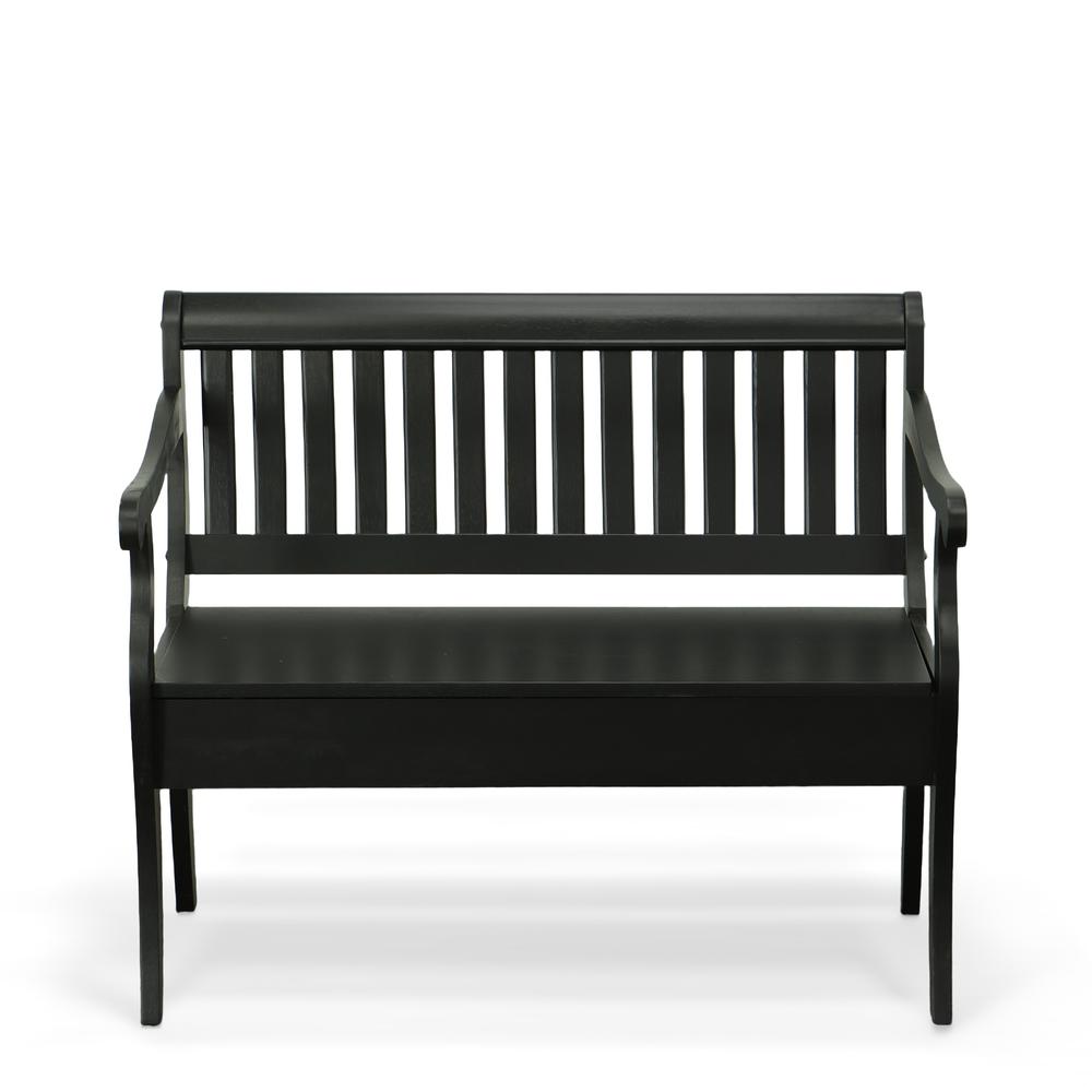 Veranda Storage Bench - Antique Black. Picture 2