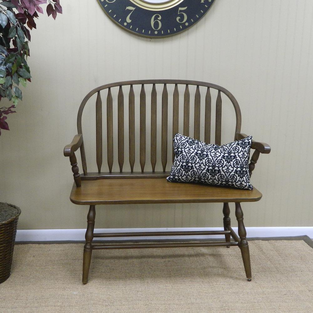 Windsor Bench - American Oak. Picture 7