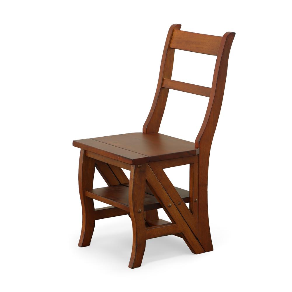 Folding Library Chair - Chestnut. Picture 1