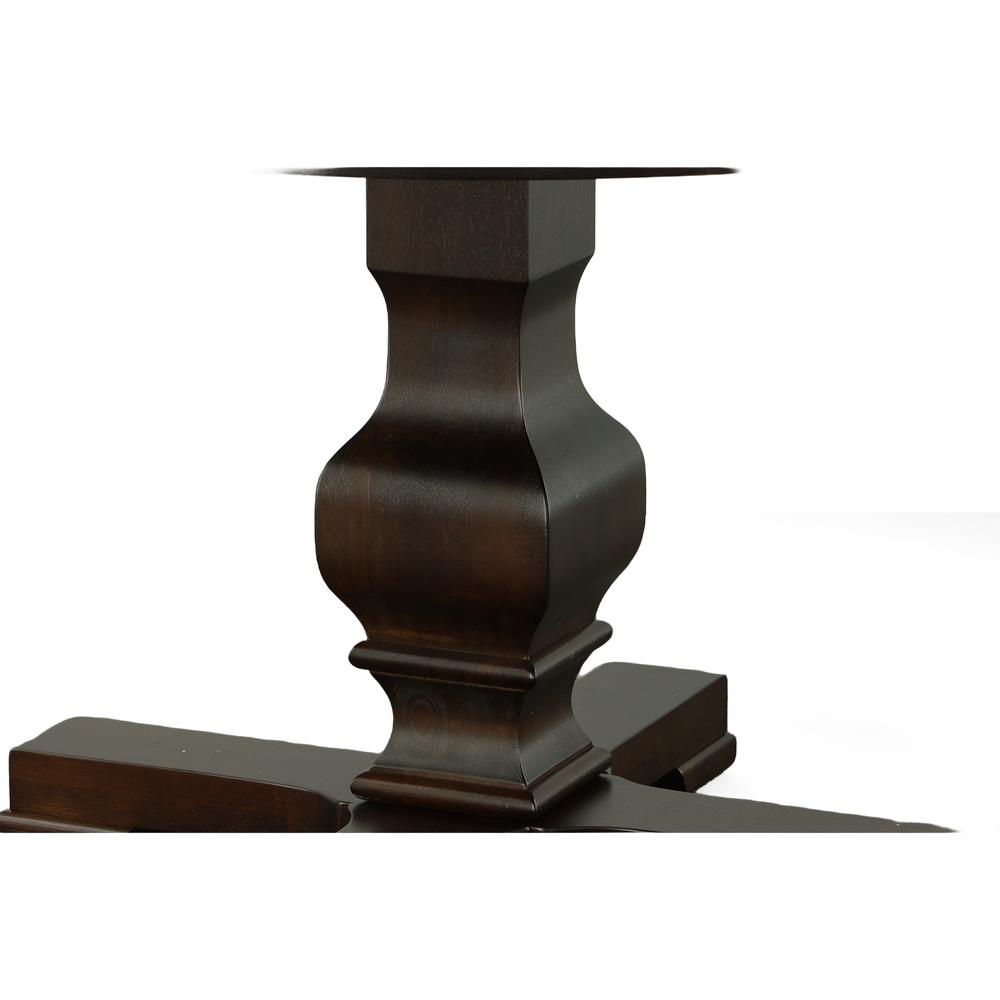 Carson 47" Round Pedestal Table - Espresso. Picture 6