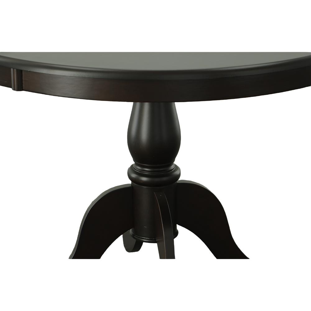 Fairview 42" Round Pedestal Dining Table - Espresso. Picture 4