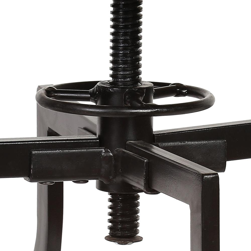 Marais Adjustable Barstool - Harvest Oak/Black. Picture 7