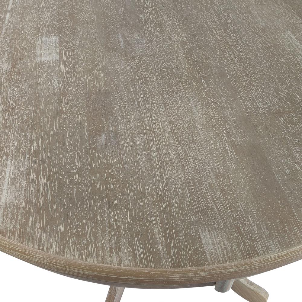Fairview 36" Round Pedestal Dining Table - Natural Driftwood. Picture 4