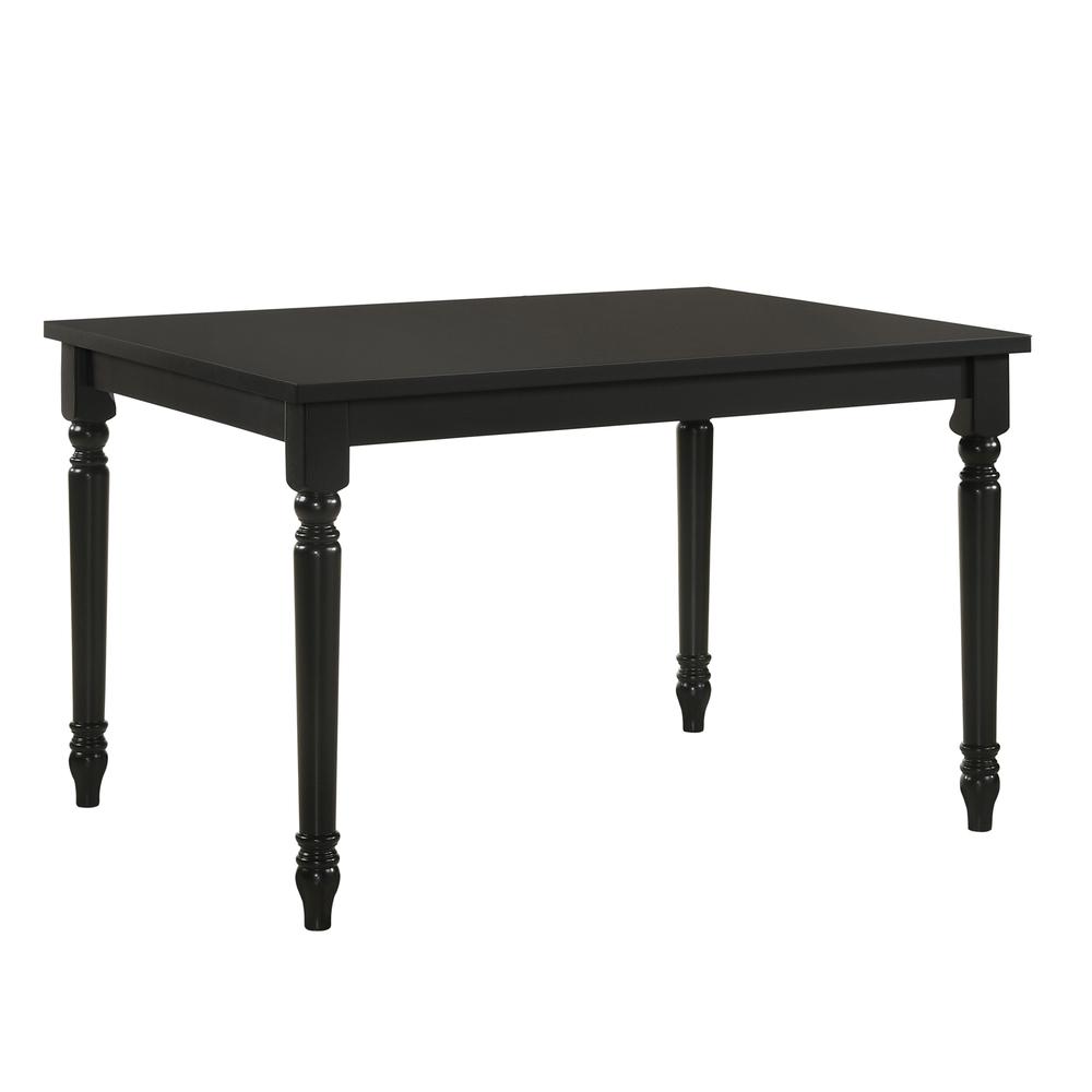 Draven Farmhouse Dining Table - Black. Picture 1