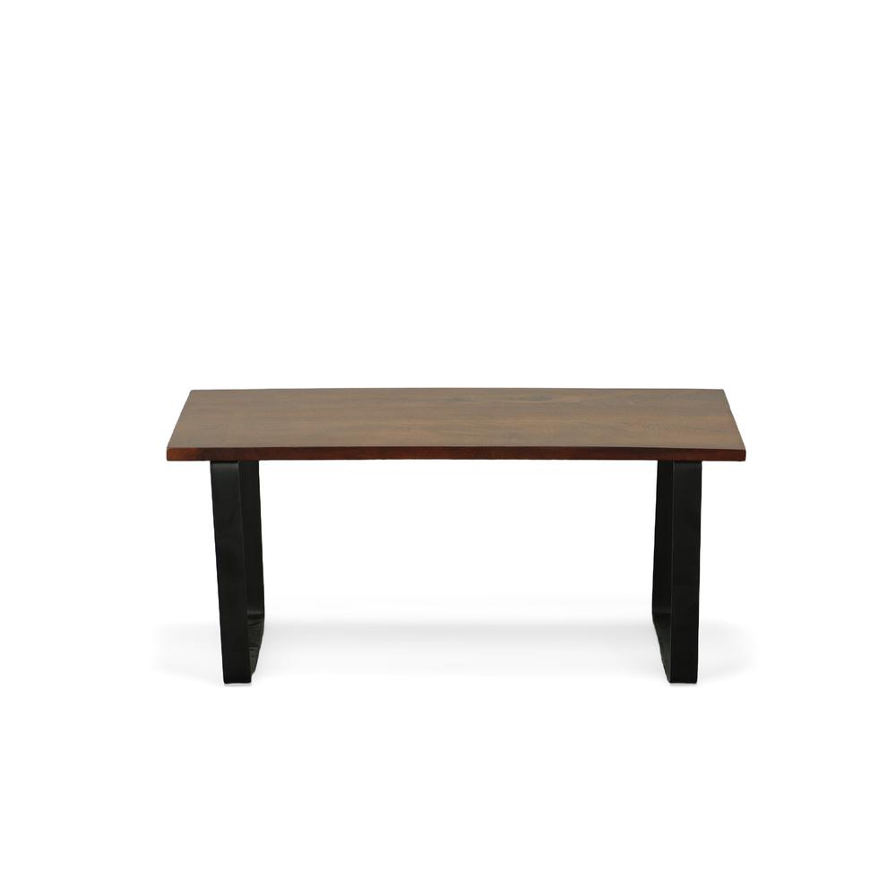 Braden Bench - Chestnut/Black. Picture 2