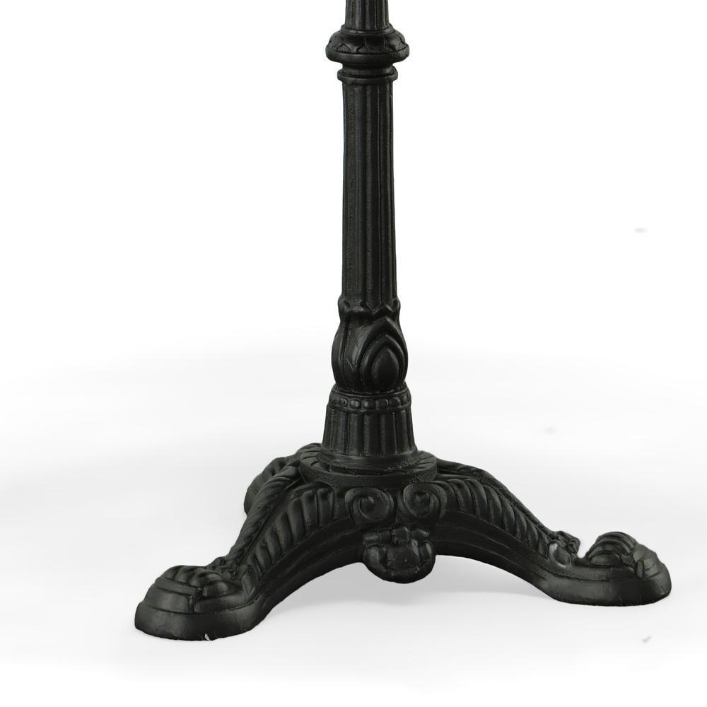 Velio Bistro Table - Chestnut Top - Black Base. Picture 5