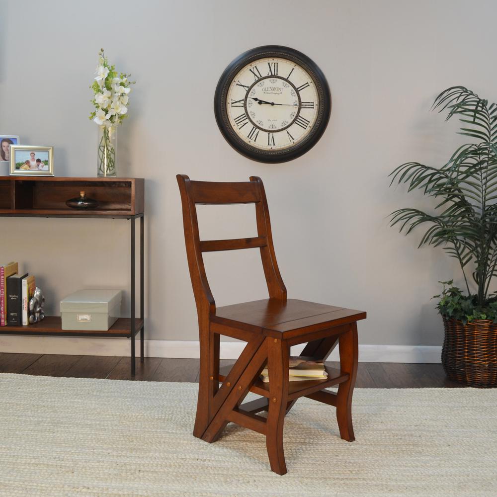 Folding Library Chair - Chestnut. Picture 11