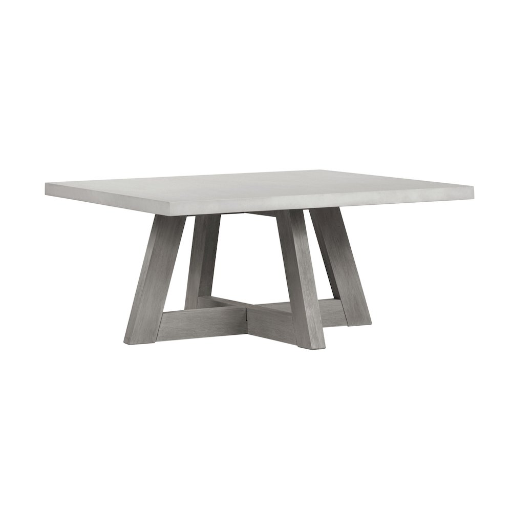 Largo Grey Rectangular Coffee Table With Concrete Top. Picture 1