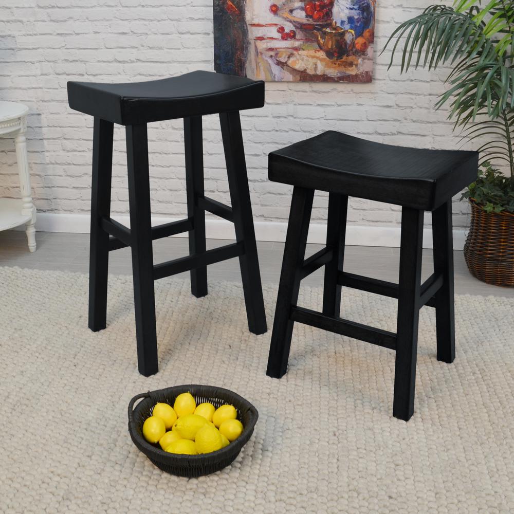 Colborn 25" Counter Stool - Antique Black. Picture 5