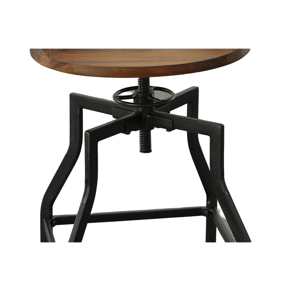 Marais Adjustable Barstool - Chestnut/Black. Picture 5