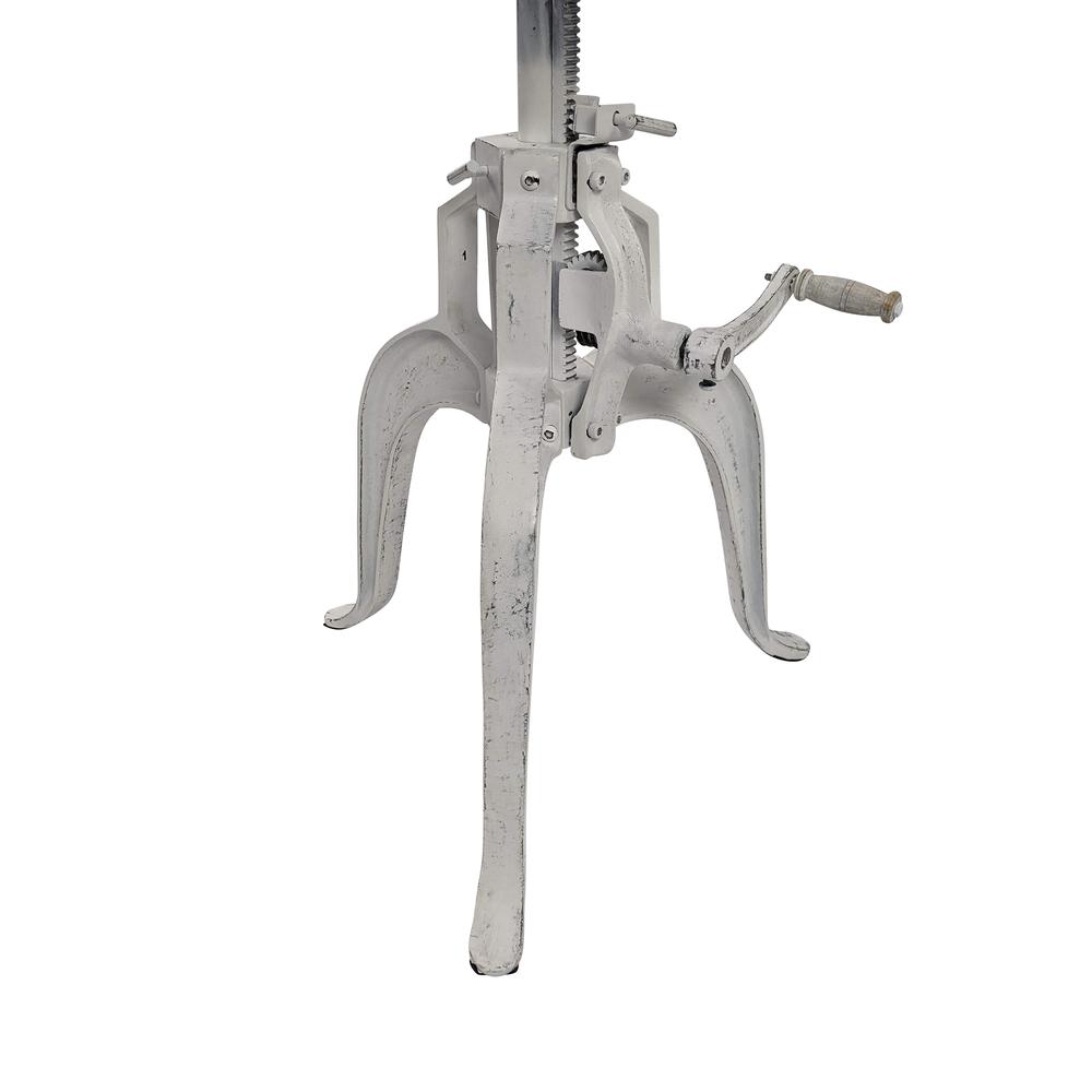 Bentley Adjustable Crank Table - Whitewash. Picture 5