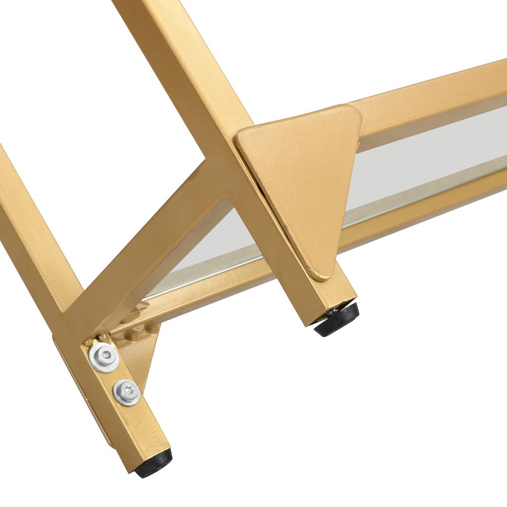 Graydon Slim Console Table - Gold. Picture 4