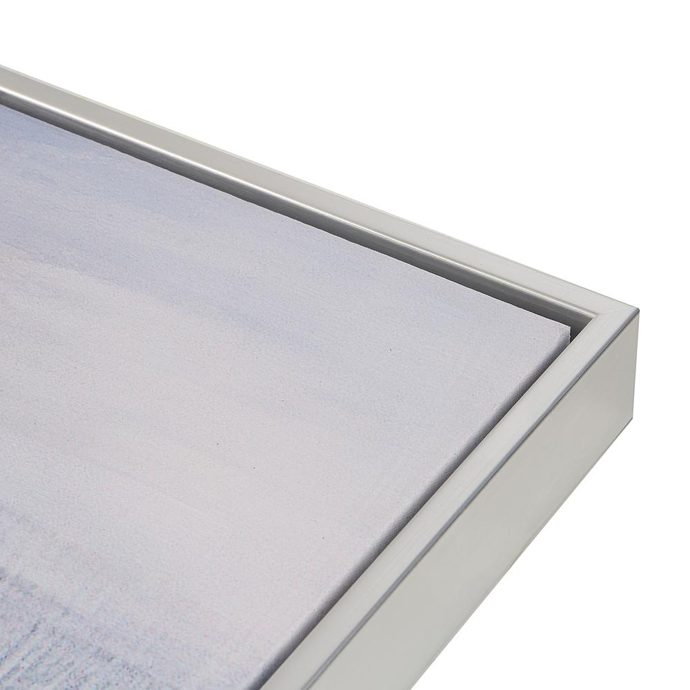 Cityscape Abstract Wall Art - Silver Frame - Large. Picture 2