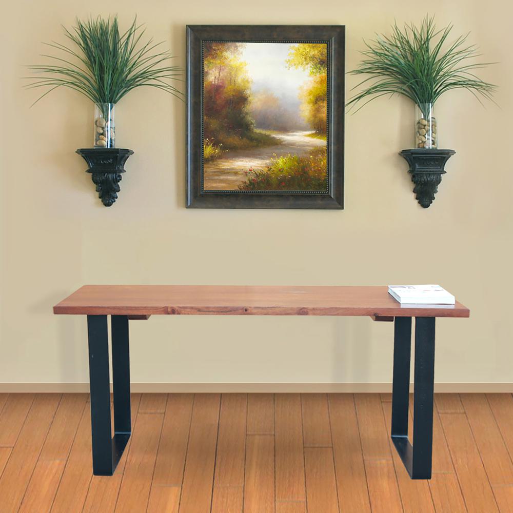 Braden Bench - Chestnut/Black. Picture 5
