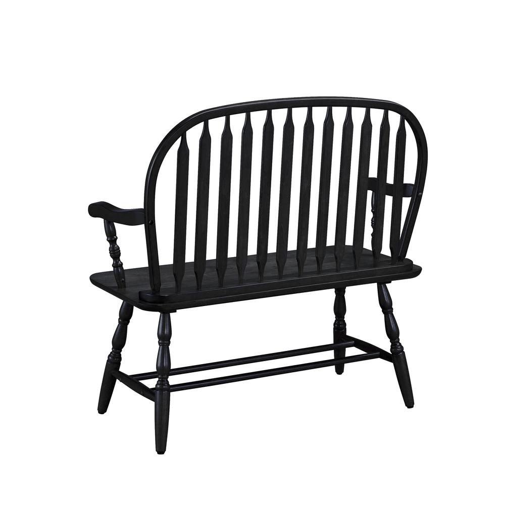 Windsor Bench - Antique Black. Picture 3