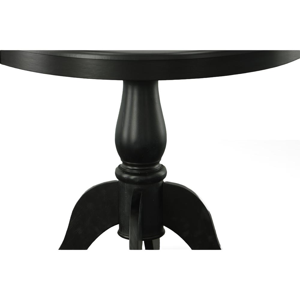Fairview 36" Round Pedestal Dining Table - Antique Black. Picture 4