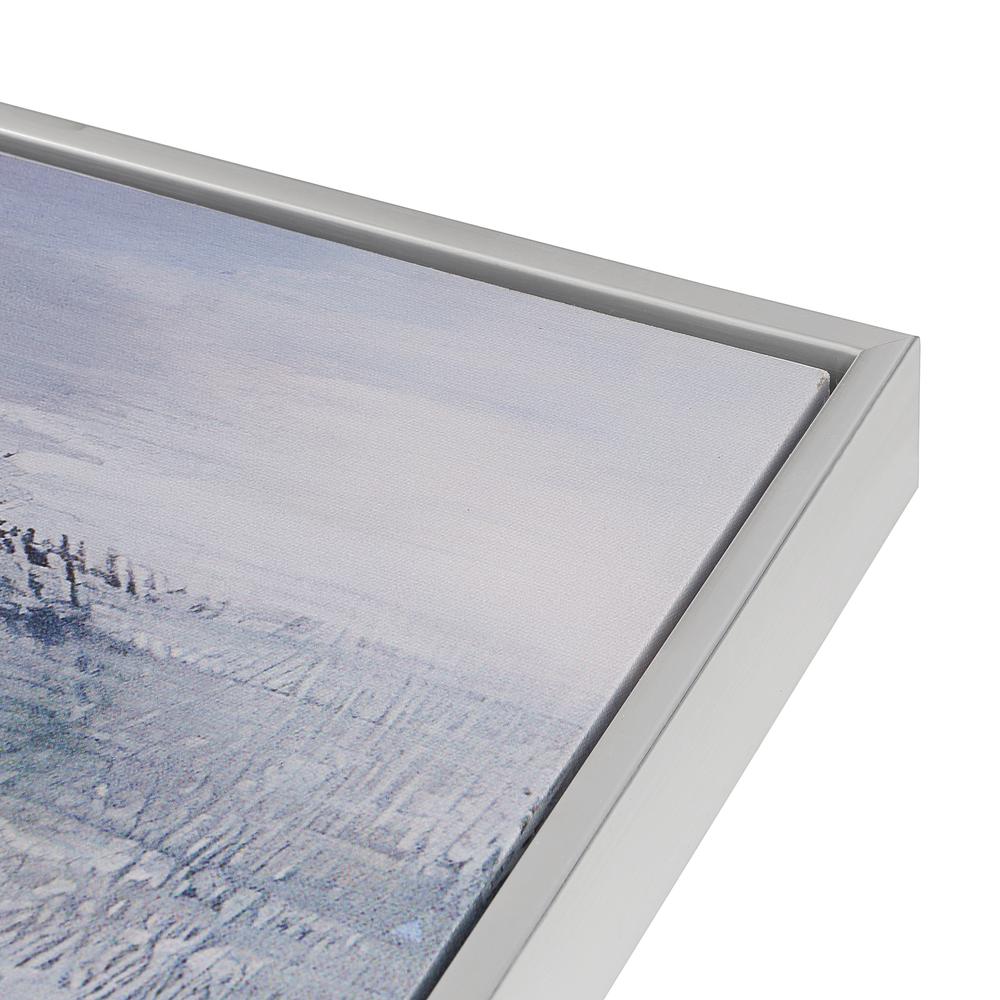 Cityscape Abstract Wall Art - Silver Frame - Small. Picture 2