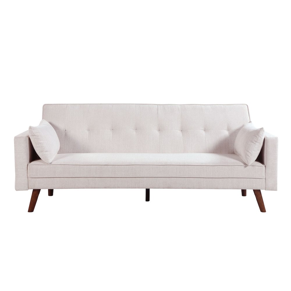 Evelina Convertible Sleeper Sofa - Beige. Picture 1