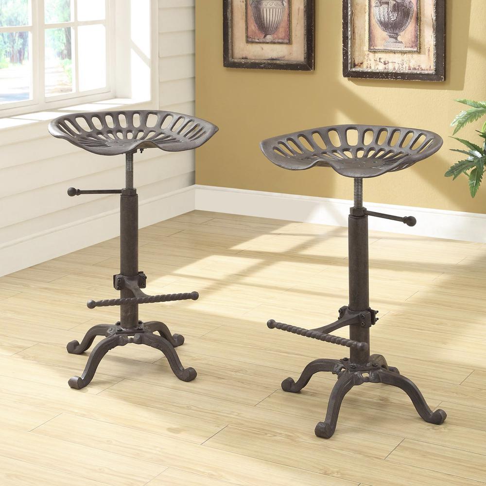 Adjustable Tractor Seat Barstool - Industrial. Picture 9