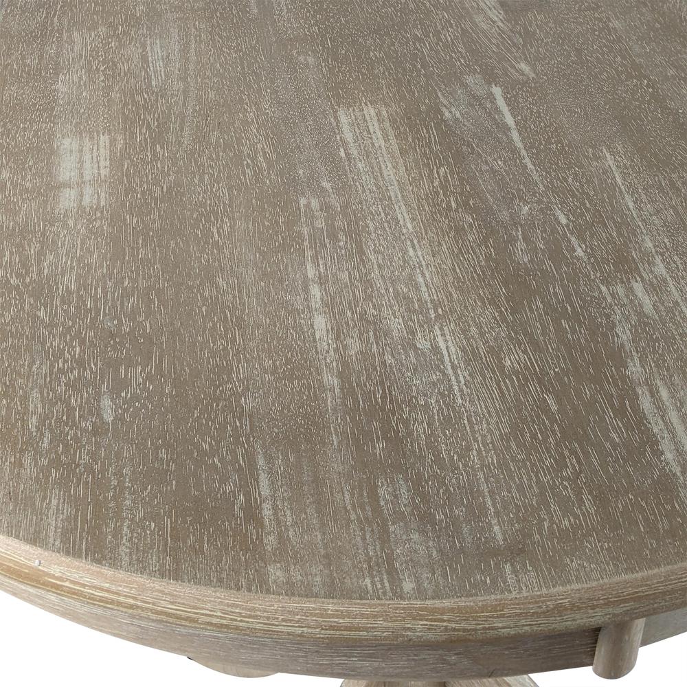Fairview 36" Round Pedestal Bar Table - Natural Driftwood. Picture 3