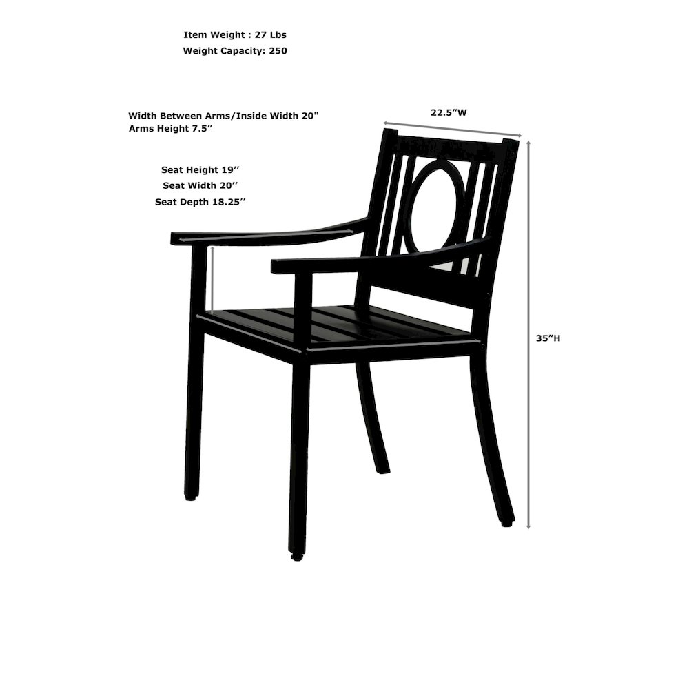 Grammercy Outdoor Chair and Side Table - White. Picture 7