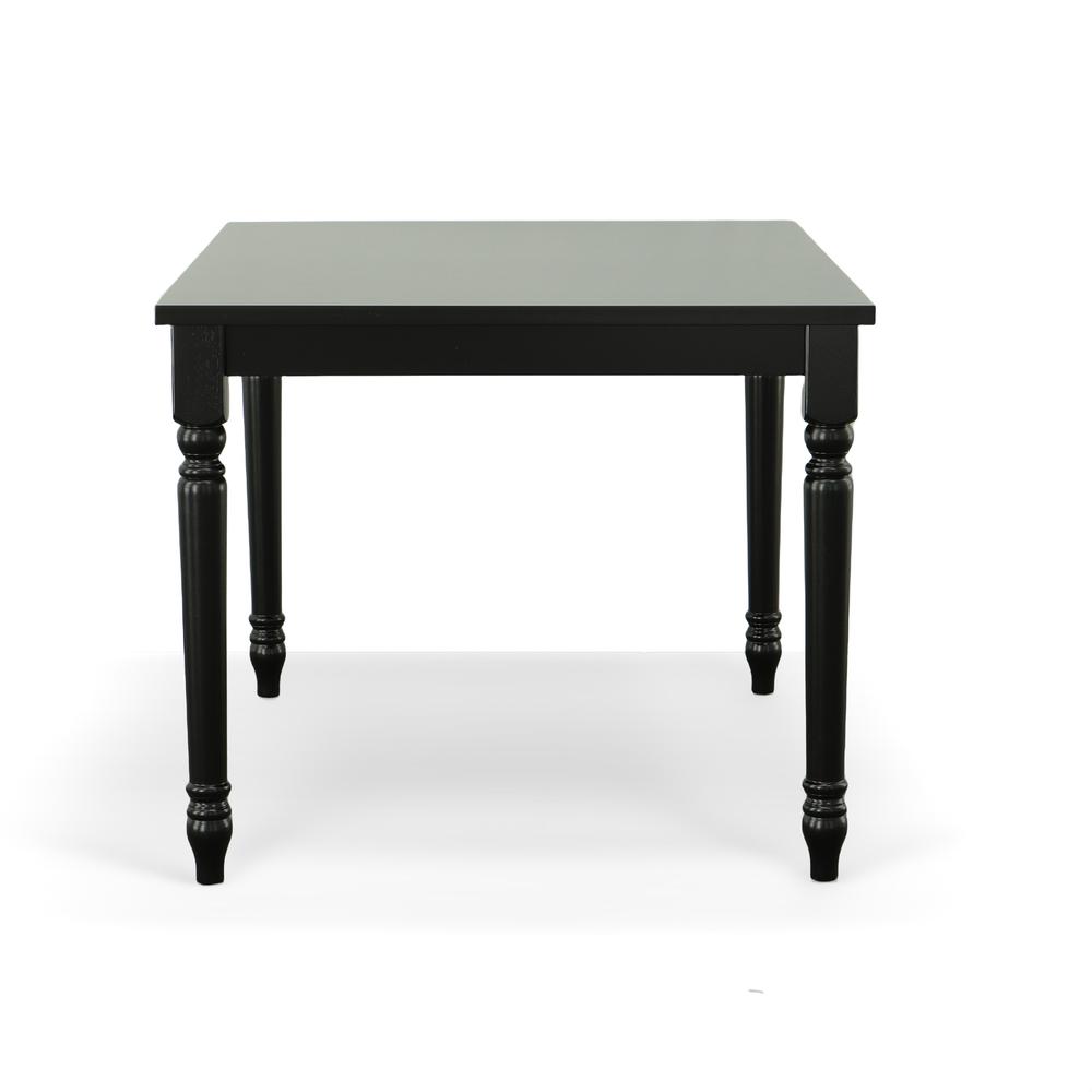 Draven Farmhouse Dining Table - Black. Picture 3