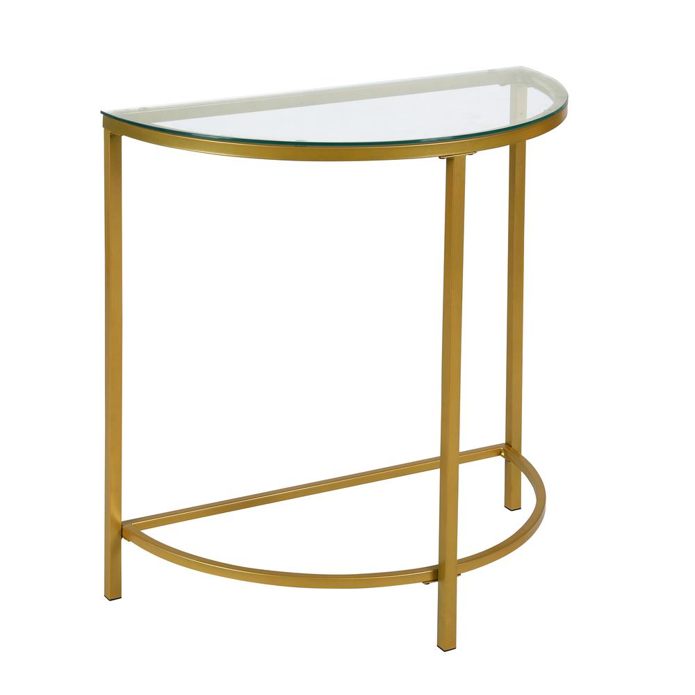 Fenice Demilune Console Table - Gold. Picture 2