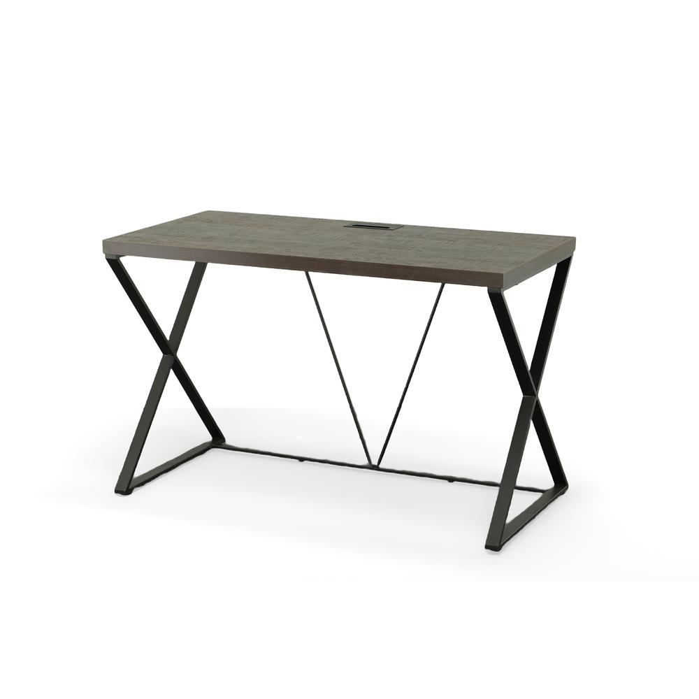 Kendall Computer Desk - Elm/Black. Picture 1