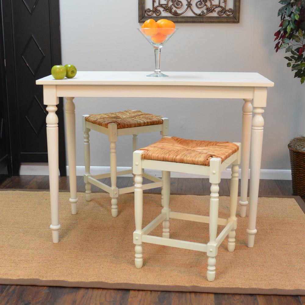 Hawthorne 24" Counter Stool - Antique White. Picture 6