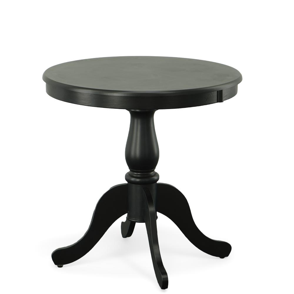Fairview 36" Round Pedestal Dining Table - Antique Black. Picture 2