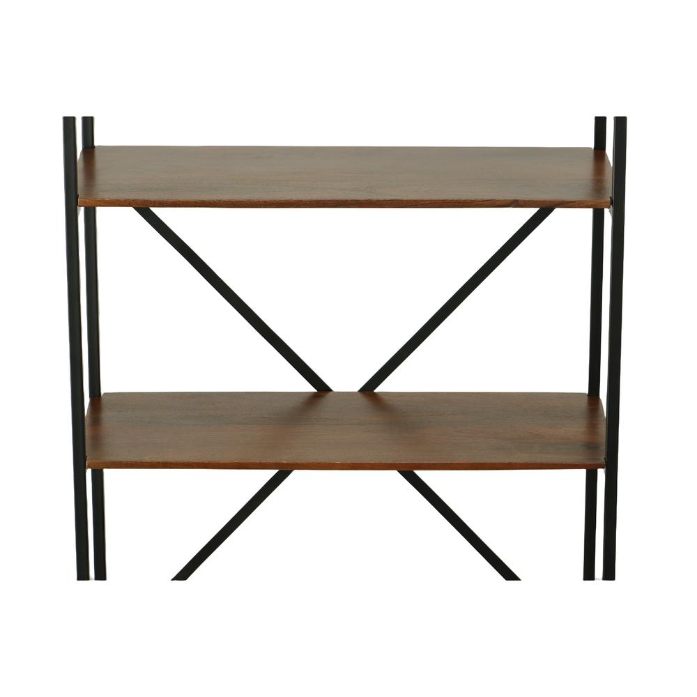 Brayden Tall Bookcase - Chestnut/Black. Picture 4
