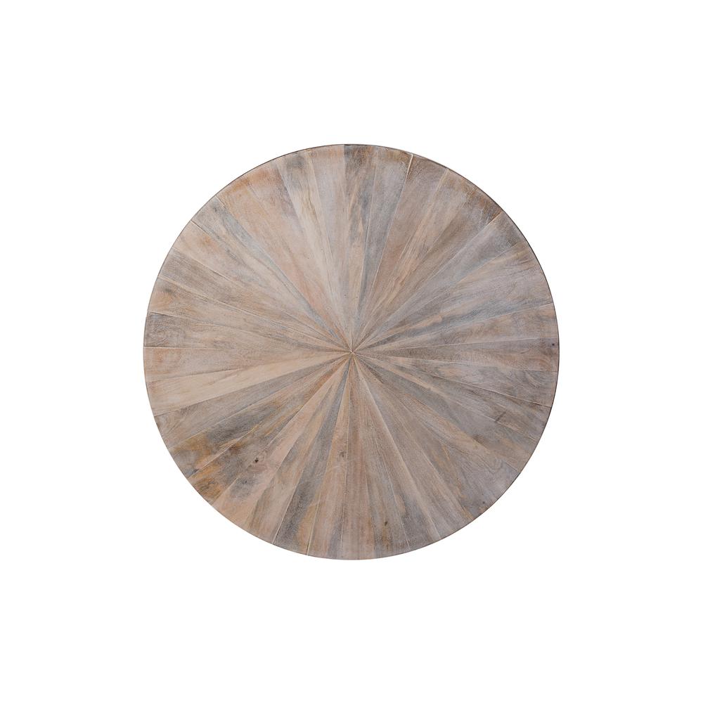 Chelsea Round Coffee Table - Whitewash. Picture 3