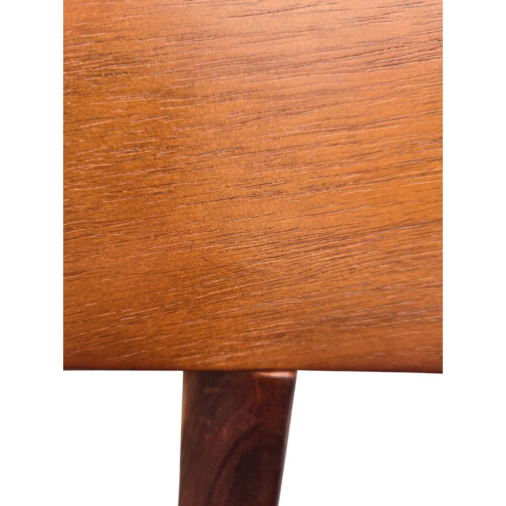 Set Of 2 Solid Blackwood Dining Chairs With Gray Upholstered Seats, Natural. Picture 9